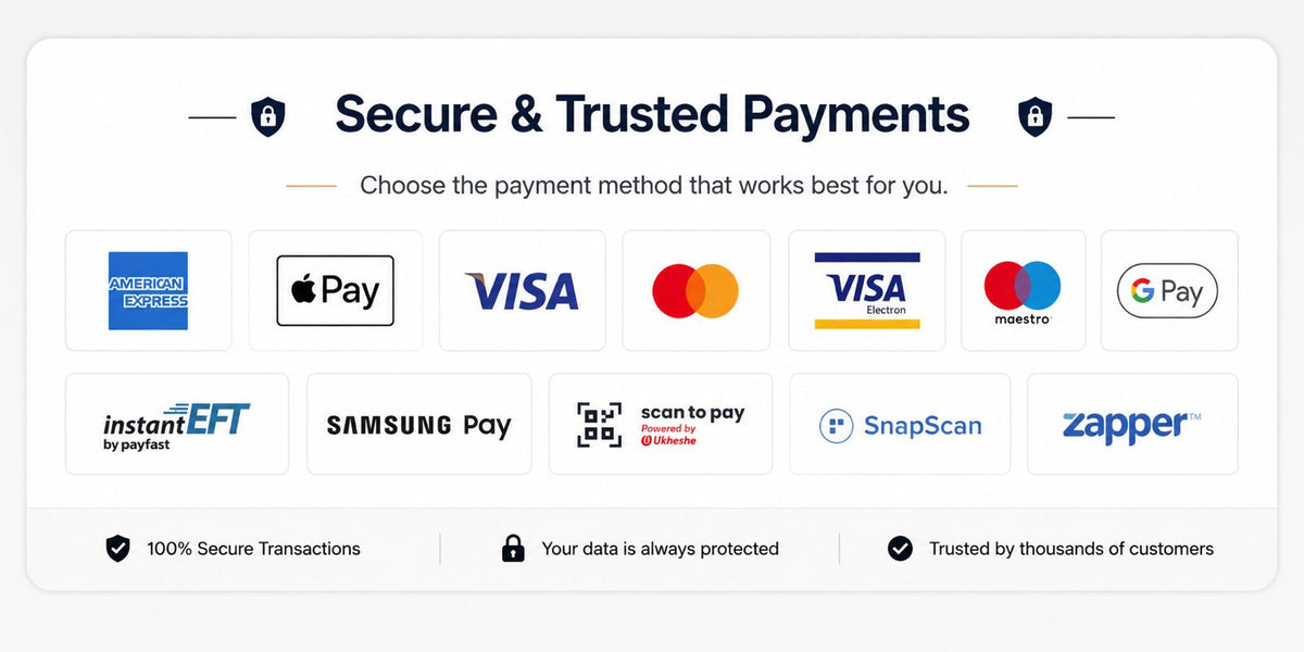 Accepted payment methods